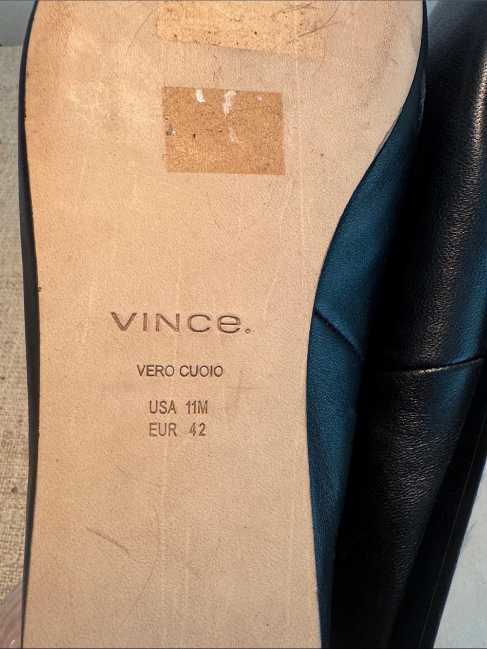 Vince Cayslip Black Pointed Toe Mules - Picture 4 of 6
